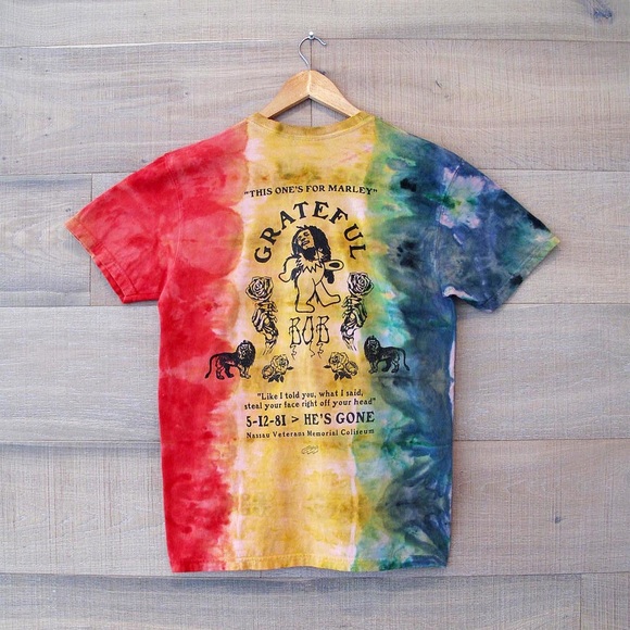 Tie Dye Grateful Dead/Bob Marley mash up - Picture 2 of 2